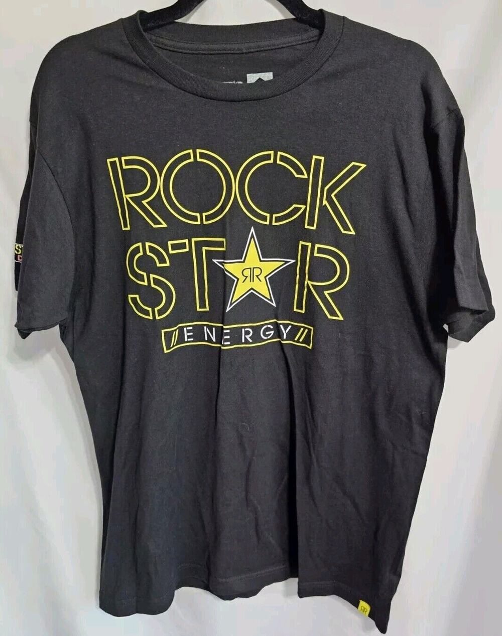 Rockstar Energy Drink Mens T Shirt Size Large Black NEW